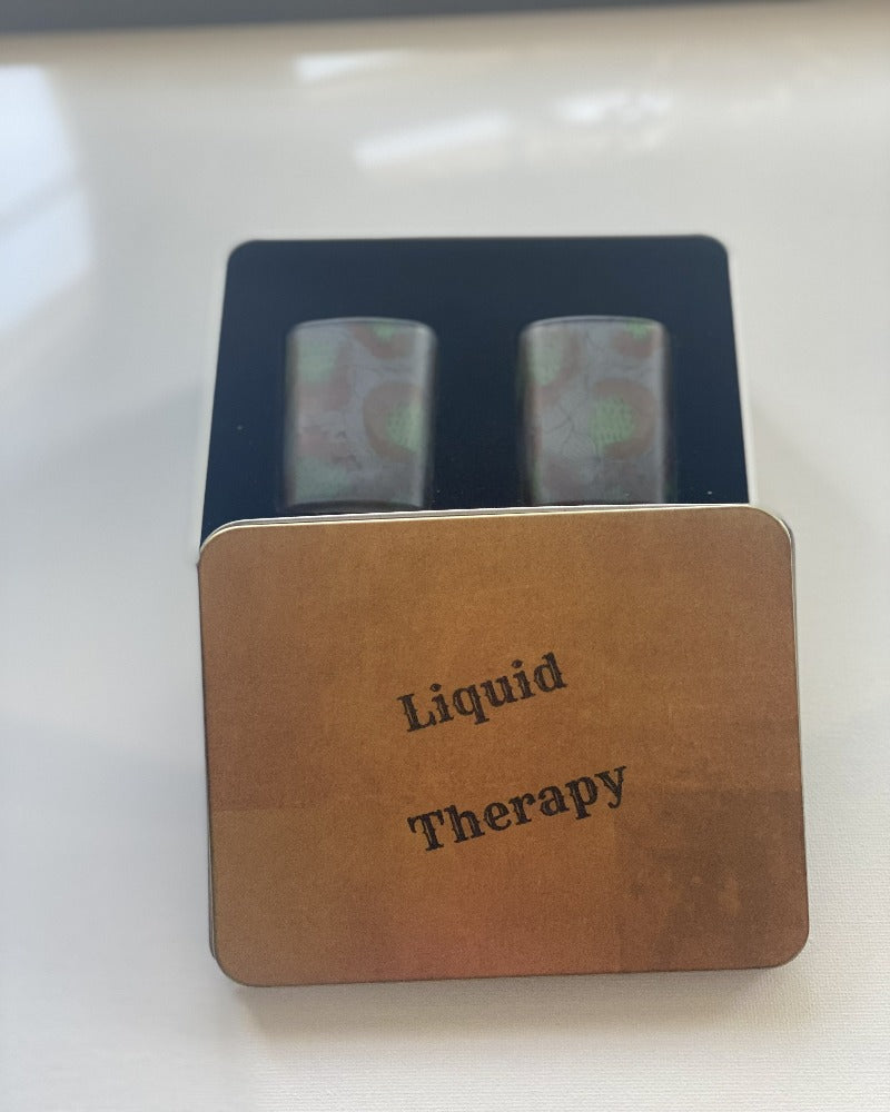 Liquid Therapy Shot Glasses Set with a Presentation Tin