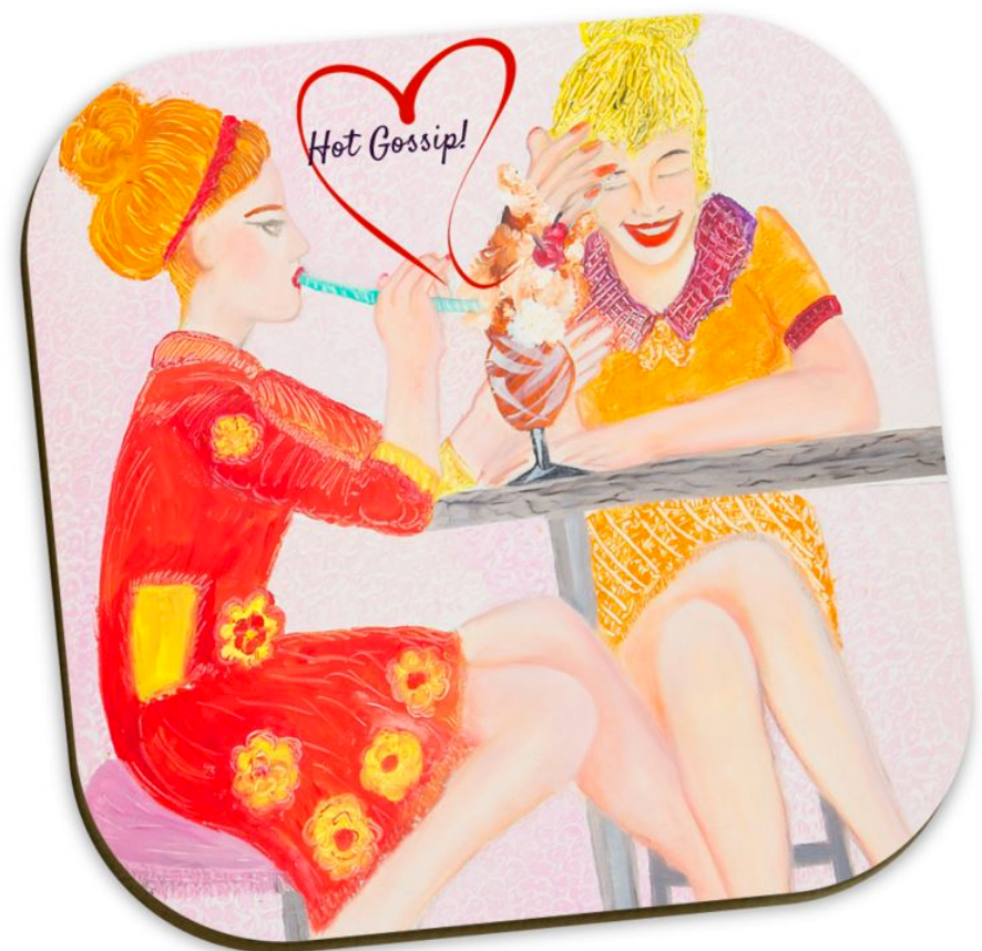 Hot Gossip Coasters
